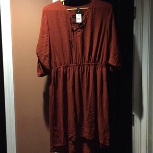 Burnt orange dress